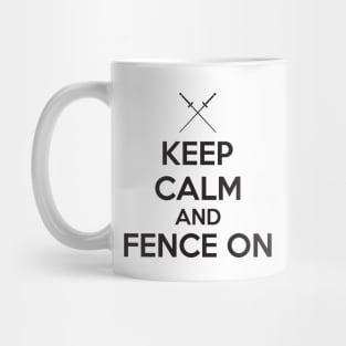 Keep calm (black) Mug